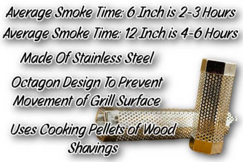 12 inch Smoke Tube-Grilling Tool for Smoke Flavor