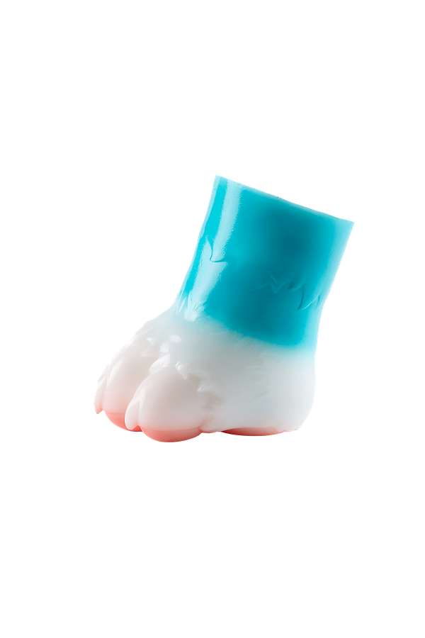2 lbs/0.9kg Blue Furry Foot Hentai Onahole Male Masturbator Silicone Torso Sex Doll