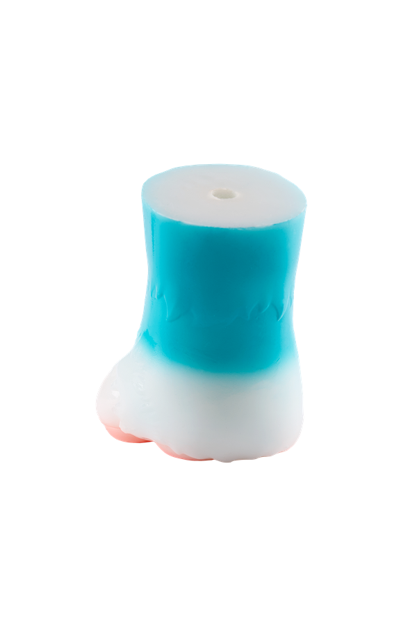 2 lbs/0.9kg Blue Furry Foot Hentai Onahole Male Masturbator Silicone Torso Sex Doll