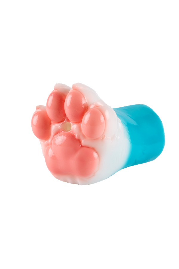 2.4 lbs/1.1kg Blue Furry Paw Hentai Onahole Male Masturbator Silicone Torso Sex Doll