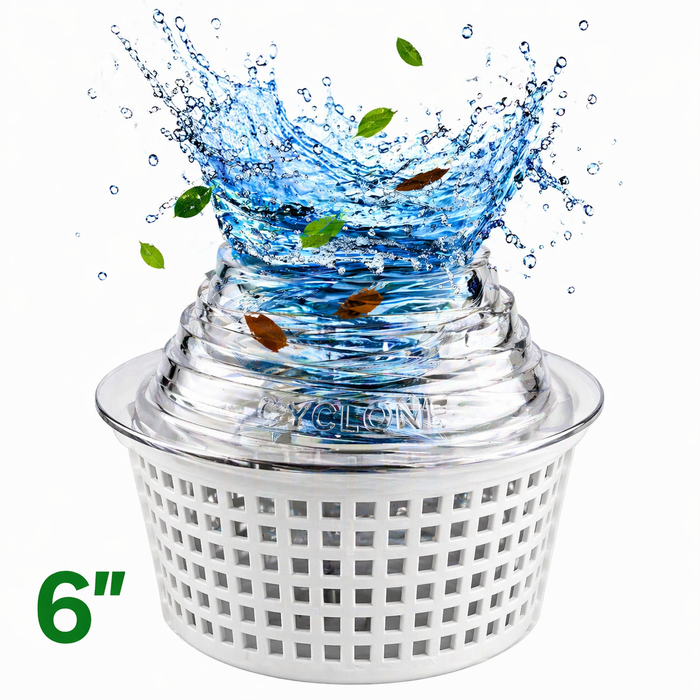 6" Cyclone - Only for Above Ground Pools - Turbocharges pool skimmer water flow - theskimmie