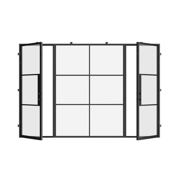 Air 4 double entry configuration with center glass panel and sleek lines