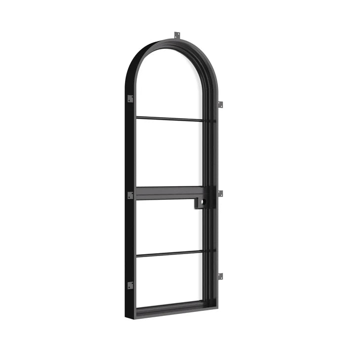 Air 4 Dutch full arch steel entry door, split panel design and modern slim frame