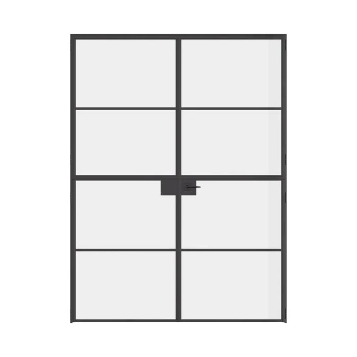 Air 4 double Dutch flat doors in strong steel with split design and slim profiles