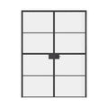 Air 4 double Dutch flat doors in strong steel with split design and slim profiles