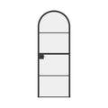 Air 4 Dutch single full arch door in hot-rolled steel with elegant radius top