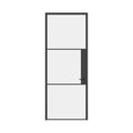 Air 4 single flat interior door in solid steel with slim frame and modern styling