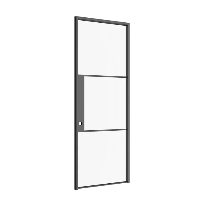 Air 4 sleek single interior door crafted from hot-rolled OTTOSTUMM steel and clear glass