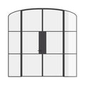Air 4 double mini arch doors with sidelights in solid steel and clean lines