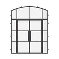 Air 4 Loop double flat doors with contemporary glass pattern