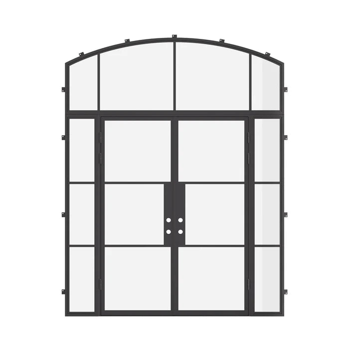 Air 4 double doors with arch top transom and slim frame