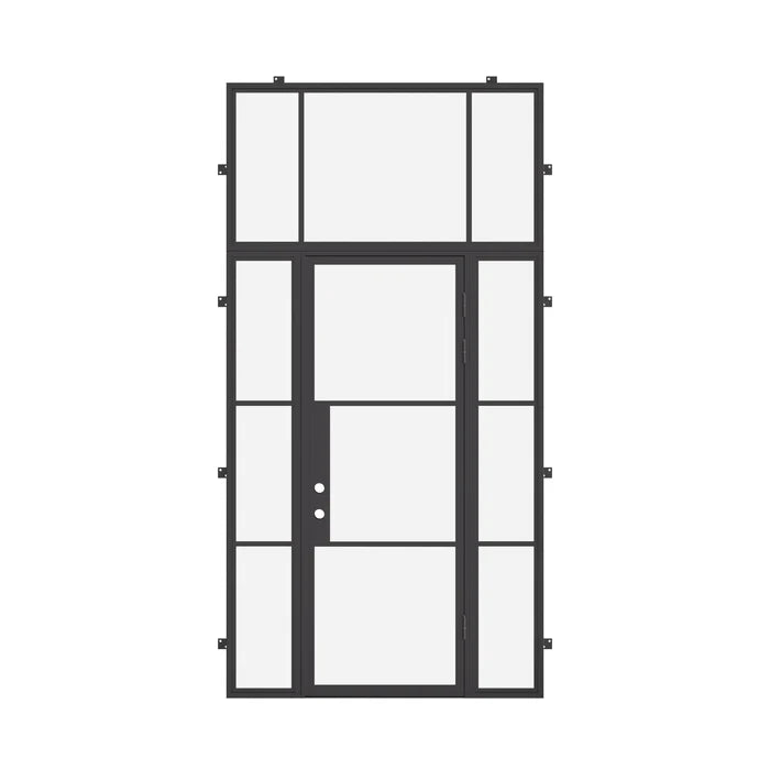 Air 4 slim steel door with side windows and flat top