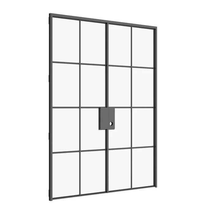 Air 5 interior double steel doors with flat panel design in OttoStumm hot-rolled steel with slim profiles