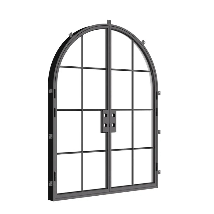 Custom double arch doors designed for temperature control