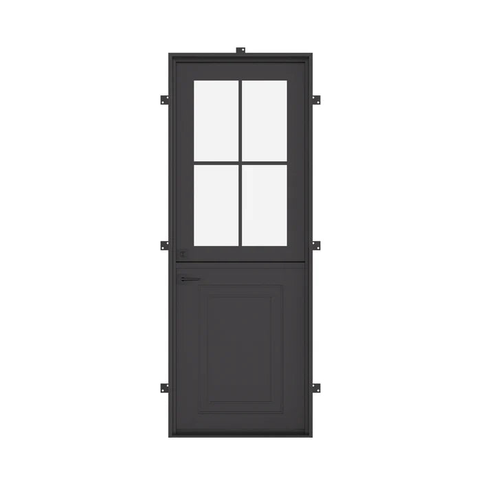 Air Getty Dutch single flat custom steel Dutch front door with traditional split design