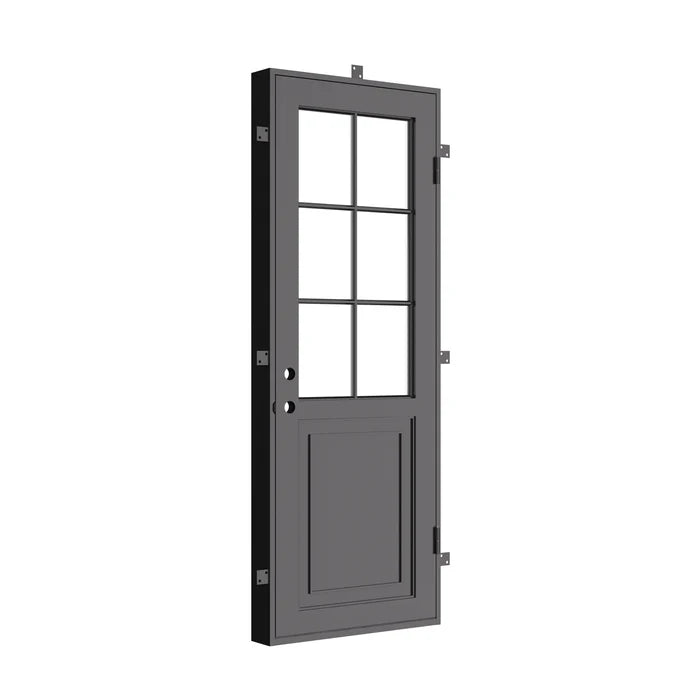 Air Getty single flat custom thermal break architectural steel entry door with modern design