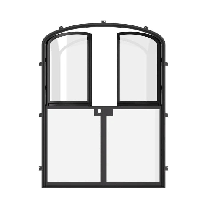 Architectural double mini arch Dutch entry.