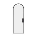 Pre-hung Air Lite interior single full arch door in solid hot-rolled ottostumm steel with removable threshold