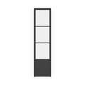 Air Pantry single flat steel pantry door with kickplate and glass panel