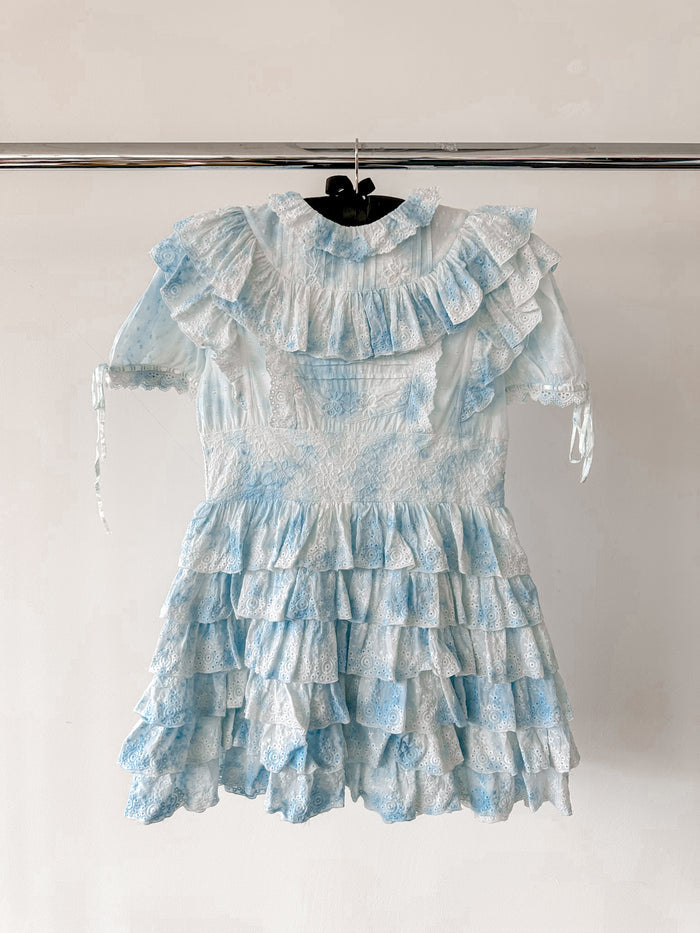 Amy Jane London Eidee Prairie Floral Embroidery Puff Sleeve Dress - House Of Huntington