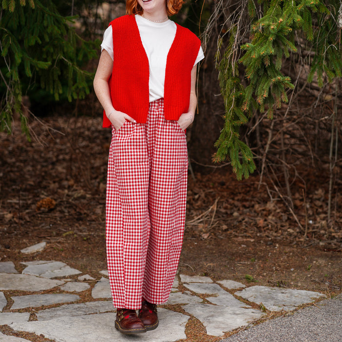 Arc Pants in Red Gingham