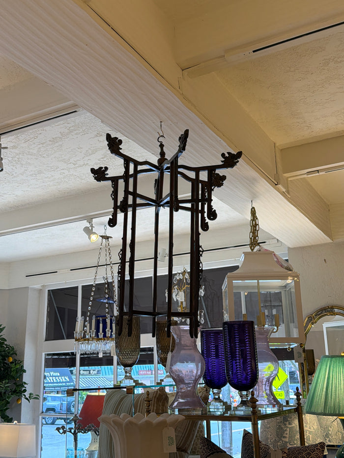 ASIAN ROSEWOOD LANTERN