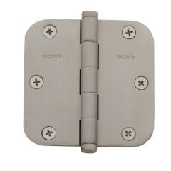 Baldwin Estate 1135 3.5" 5/8" Radius Hinge in Satin Nickel