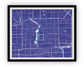Beijing Map Print - Choose your color