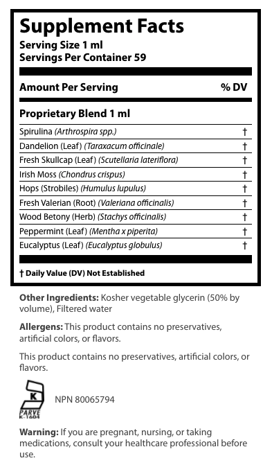 Beyond Balance Herbal Extract Supplement Facts