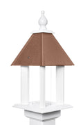 birdstead birdhouses hammered copper pavilion bird feeder