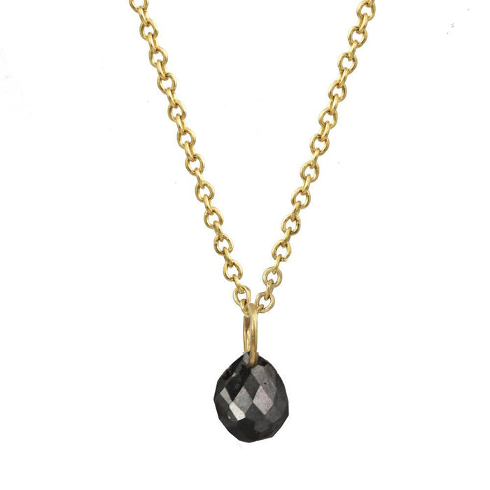 Black Diamond Constellation Necklace Yellow Gold