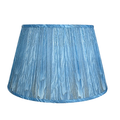 BLUE SHIRRED PLEATED SOFT BACK SHADE