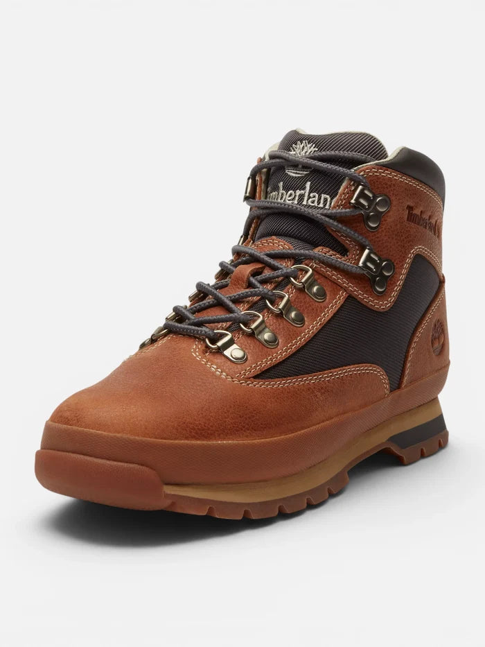 Botas Timberland Euro Hiker Mid Lace Boot Rust Full Grain Marron Gris