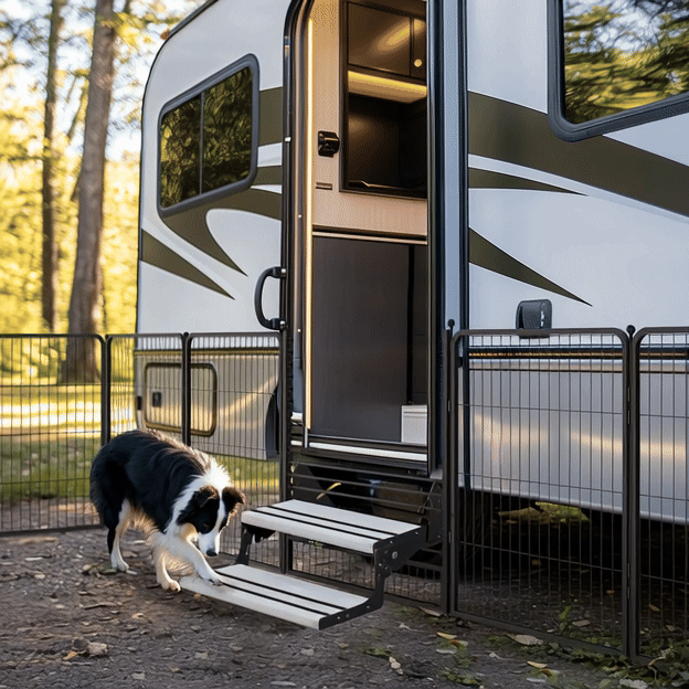 Bundle - Instant Dog Playpen & RV Step Grid