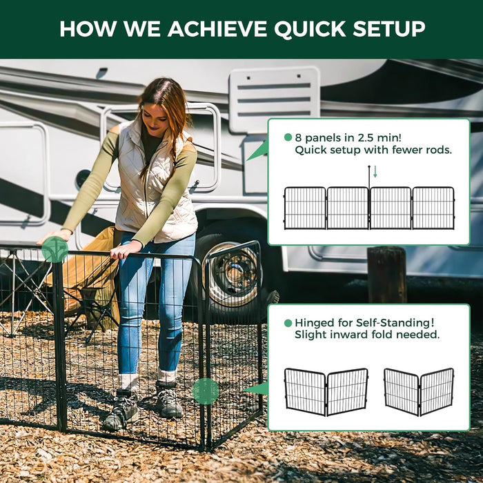 Bundle - Instant Dog Playpen & RV Step Grid (2 PCs) FXW