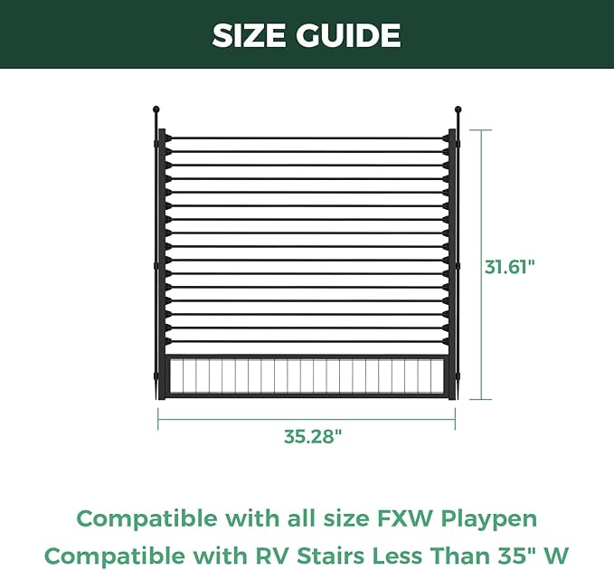 Bundle - Rollick Dog Playpen & RV Step Grid