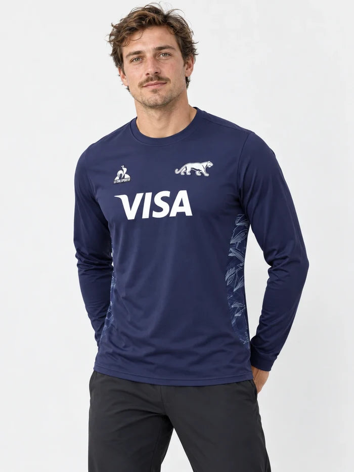Buzo Le Coq Sportif Pumas Training Crewneck 2025 Azul — vista principal
