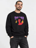 Buzo Thrasher Crew Diablo Negro — vista principal