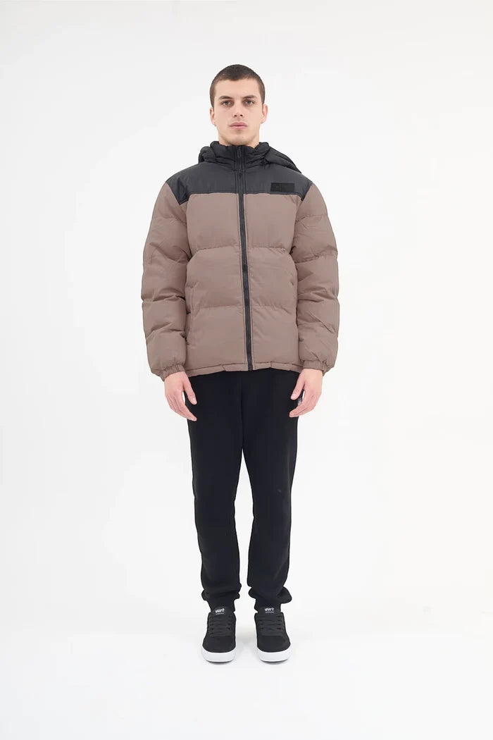 Campera Vart Puffer Esteroide Beige