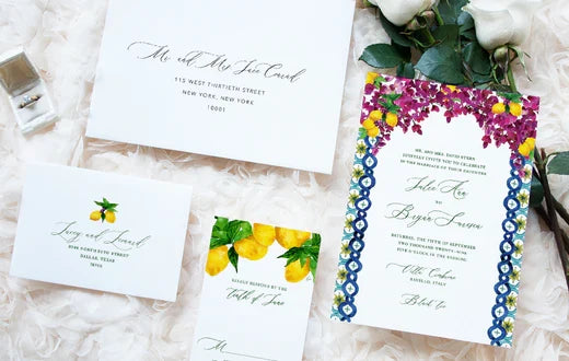Capri Tile Tented Escort/Place Card