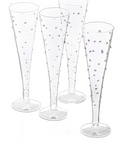 CHAMPAGNE  FLUTES SMALL DOTS
