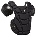 The Champro MVP Umpire Chest Protector: CP9 by Champro Sports features black padding, abrasion-resistant shoulder pads, segmented flexible panels, a side buckle closure, and the Champro logo on the front.