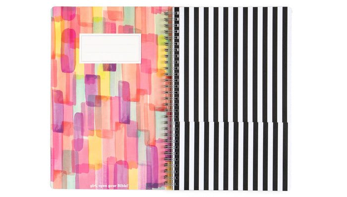 Church Notes Notebook -Hot Pink Girl, Open Your Bible!