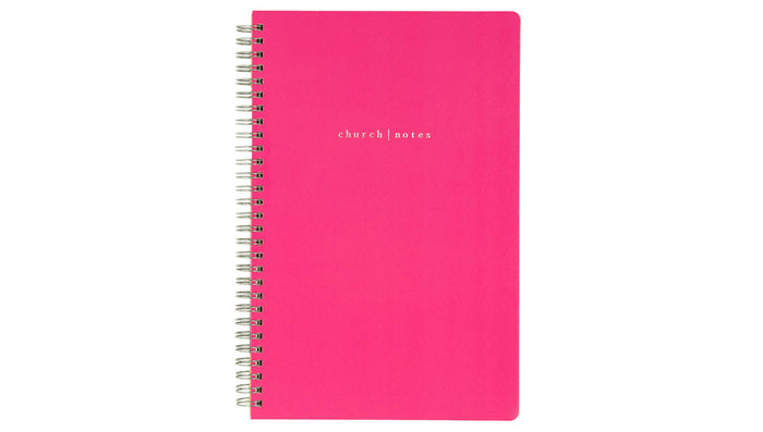 Church Notes Notebook -Hot Pink Girl, Open Your Bible!