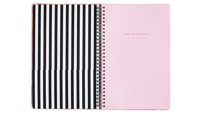 Church Notes Notebook -Hot Pink Girl, Open Your Bible!