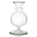 COLORED GLASS BUD VASE, GREEN