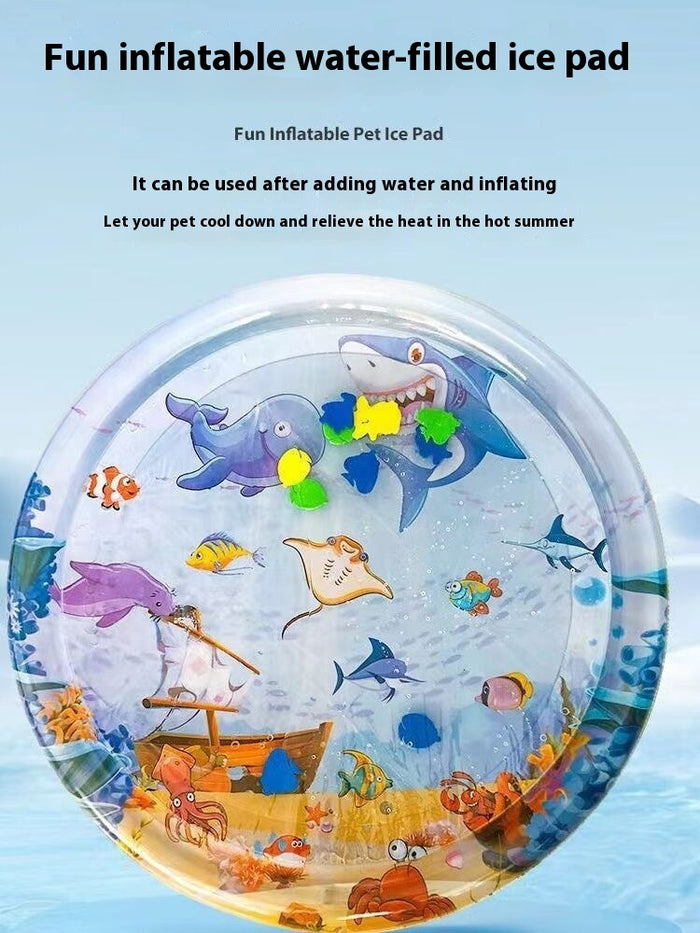 Cooling Water Mat for Pets - Inflatable Water Play Mat