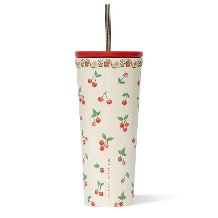 Corkcicle Cold Cup -Rifle Paper Cherries