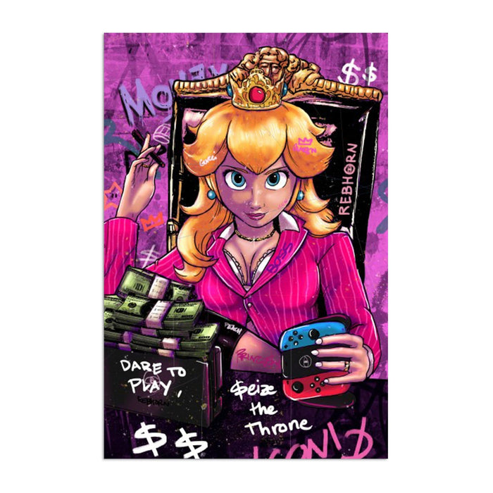 DARE TO PLAY, SEIZE THE THRONE BEACH TOWEL - REBHORN DESIGN