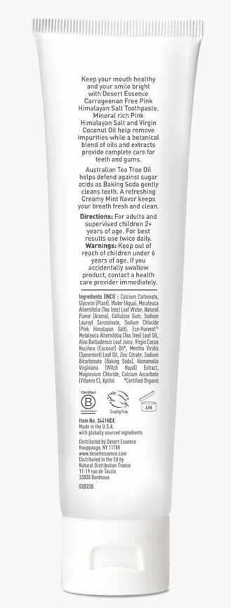 Desert Essence Pink Himalayan Salt Toothpaste 2